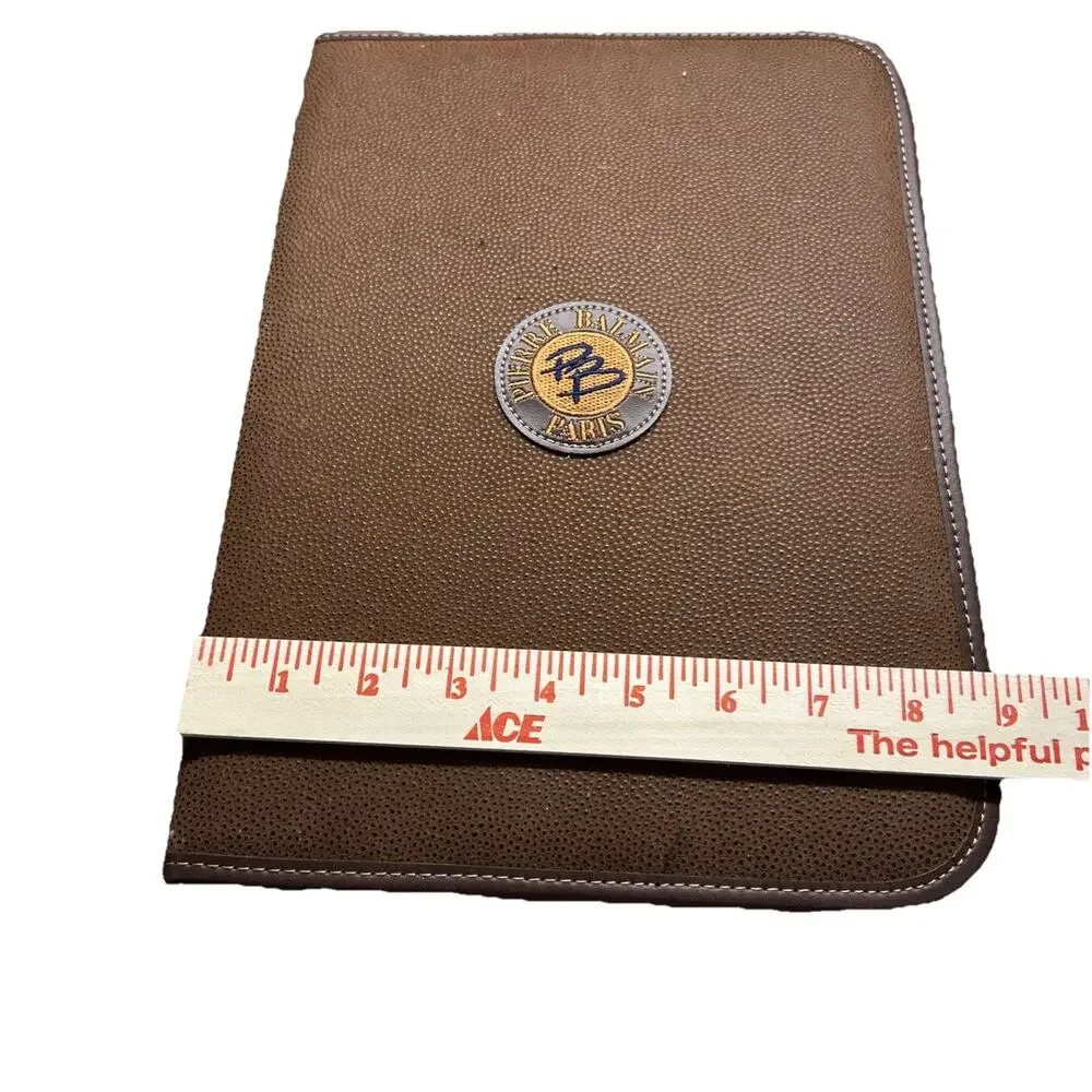 Pierre Balmain Paris Leather Portfolio Bag And Binder RARE Vintage Day Planner??
